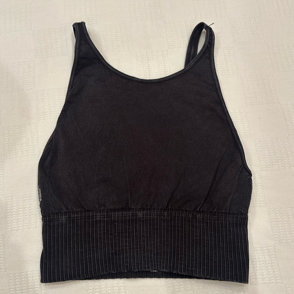FP Movement Size M/L High Neck Seamless Crop Top Sports Bra